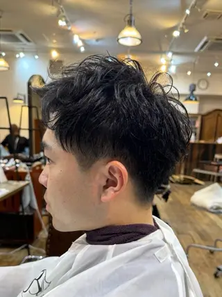 パーマ メンズ 🐋湊 ゆうき /ショートカット🫧のヘアスタイル