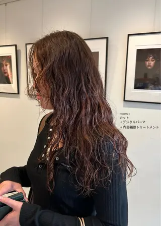ロング パーマ/名古屋パーマ / コデラ ナナホのヘアスタイル