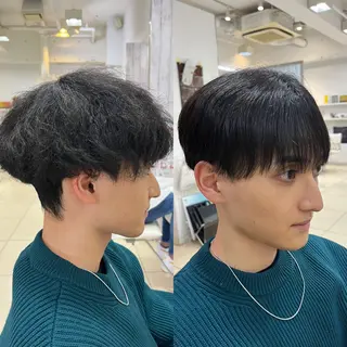 ショート メンズ 韓国風メンズ/毛流れ ヘアなら須田龍世のヘアスタイル