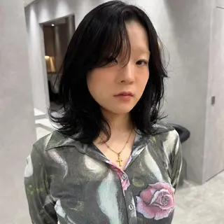 ミディアム カラー ヘアアレンジ 💎韓国ヘア/ 艶カラー💎souのヘアスタイル