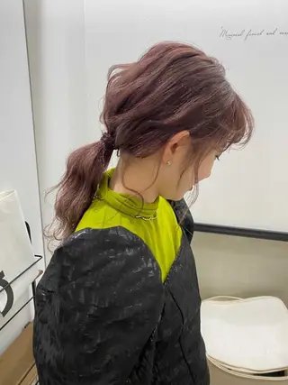 ミディアム カラー anon Loemのヘアスタイル