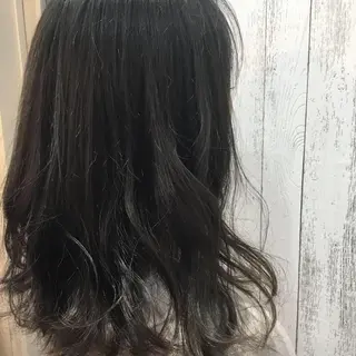 セミロング カラー 金崎 新吾のヘアスタイル