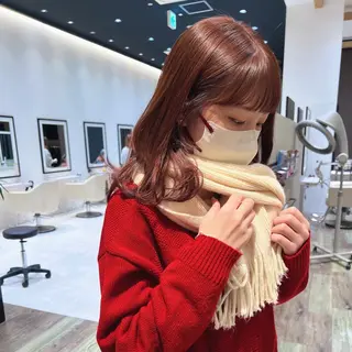 ミディアム カラー k-two あべのキューズモール所属・k-two 天王寺♡ honokaのヘアスタイル