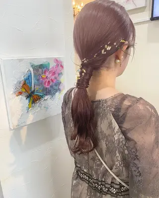 ミディアム カラー grand juteのヘアスタイル