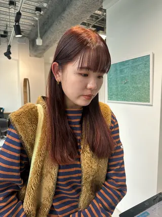 セミロング カラー キッズ オトナヘア🌸 harukaのヘアスタイル