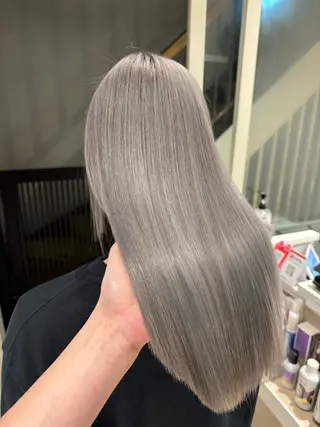 セミロング カラー 🌈評価No.1🌈 艶髪カラー❌エクステのヘアスタイル