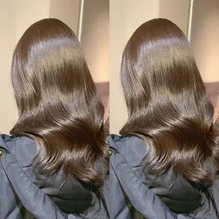 セミロング カラー 髪質改善特化 ミサワコウキのヘアスタイル