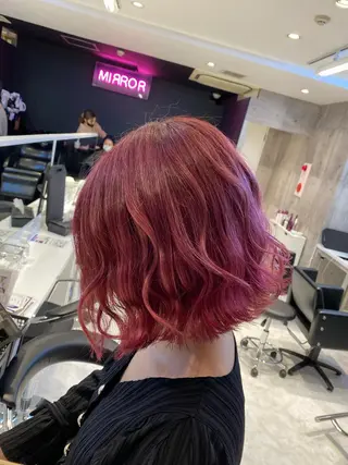 ミディアム 💛ムラ修正ブリーチ 💛YUUのヘアスタイル