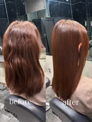 セミロング 透明感カラー/ 矯正/まな⭐️のヘアスタイル