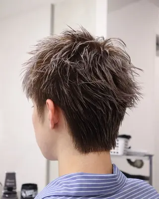 メンズ Noa/ハッシュ カット💖ハイトーンのヘアスタイル