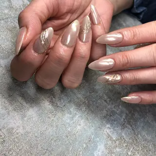 ロング カラー ヘアアレンジ キッズ ネイル マツエク・マツパ 福田 加奈のネイルデザイン