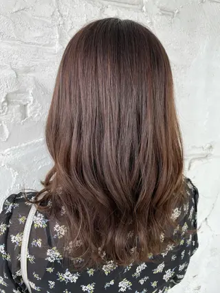 セミロング カラー 【髪質改善】 夏目結以のヘアスタイル