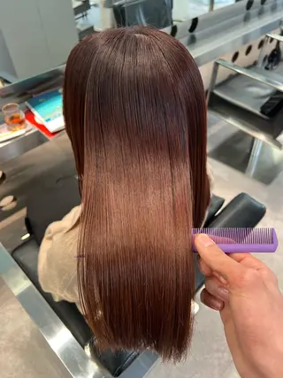 セミロング パーマ 堀江 /木下椋麻のヘアスタイル