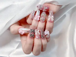 ネイル 【パラジェル・フィルイン】 T&BNAIL STUDIO所属・ナ サギ ロング無制限中のネイルデザイン