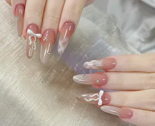 ネイル By moonネイル 🌷ワンホン/韓国風のネイルデザイン