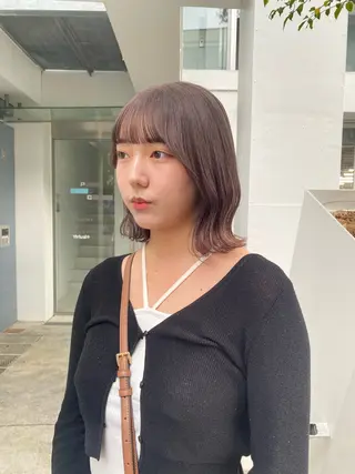 セミロング カラー 艶カラー 🤍🫧/makoのヘアスタイル