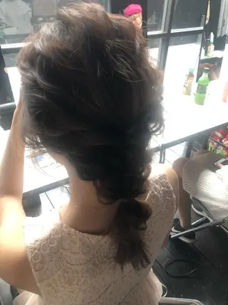 ヘアアレンジ 似合わせ.ﾍｱｾｯﾄ 得意🌹井上美沙のヘアスタイル