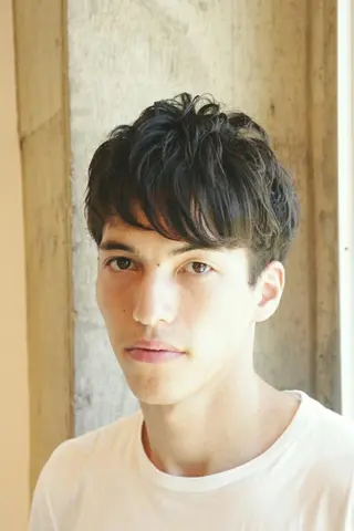 パーマ メンズ 菊池 貢平のヘアスタイル