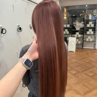 ロング カラー ヘアアレンジ キヨミ 韓国レイヤーカットのヘアスタイル