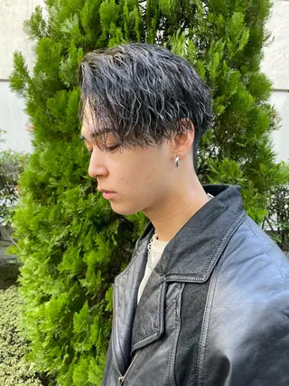 ショート カラー パーマ ヘアアレンジ メンズ 亀井隆汰/メンズ専門 パーマ特化美容師のヘアスタイル