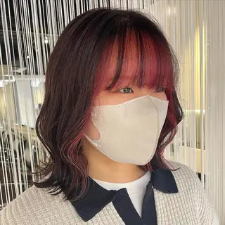 ミディアム カラー しのはら まどかのヘアスタイル