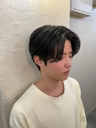 メンズ ブリーチモデル募集 メンズカット藤野のヘアスタイル