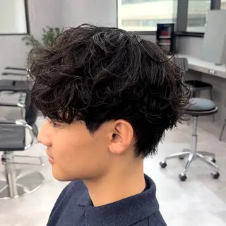 メンズ 🎖️似合わせメンズ パーマ🎖️カネキのヘアスタイル