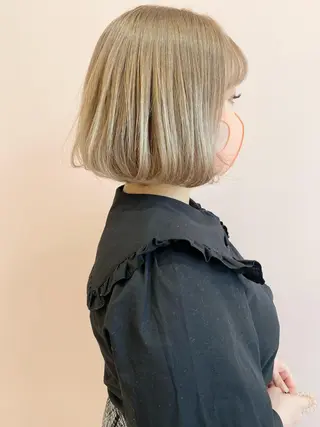 ショート カラー 西本 夏美のヘアスタイル