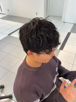 メンズ レイヤー/ボブパーマ /垢抜け/タクミのヘアスタイル