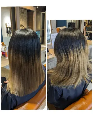 ミディアム alushe 岡 陽子のヘアスタイル