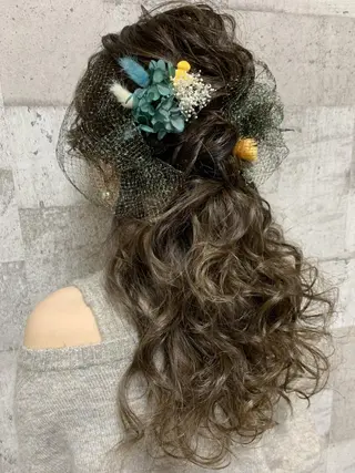 ロング ヘアアレンジ Achieve 三ノ宮のヘアスタイル
