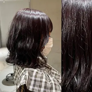 ミディアム カラー ヘアアレンジ stylist ◎RUKI.のヘアスタイル