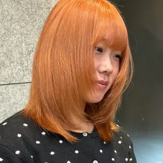 ミディアム カラー ヘアアレンジ ブリーチカラー特化 🥣/渡邉日向のヘアスタイル