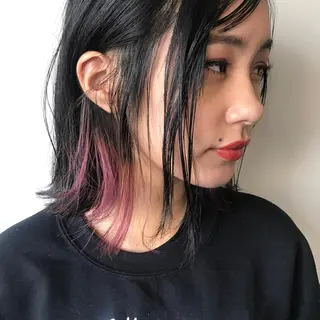ミディアム analogue所属・u harukaのヘアスタイル