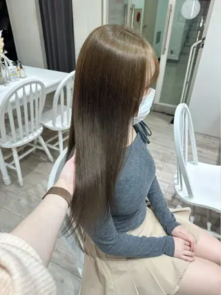 ロング カラー ヘアアレンジ Himawari♡ 柔らかいカラーのヘアスタイル