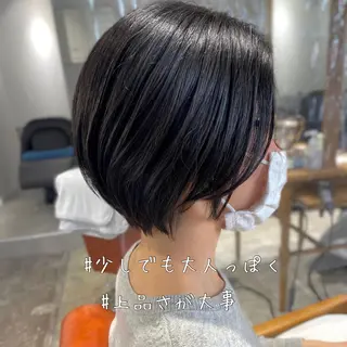 ショート ✨圧倒的満足度◎ 小顔美人ショート✨佃のヘアスタイル