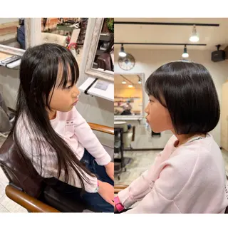 セミロング キッズ 横浜／桜木町／艶髪 【Shin】亀井 真のヘアスタイル