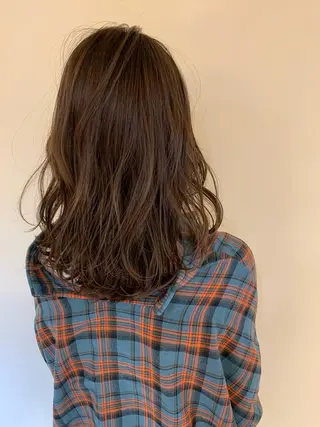 ミディアム カラー 宮澤  タケル ミディアムヘアのヘアスタイル