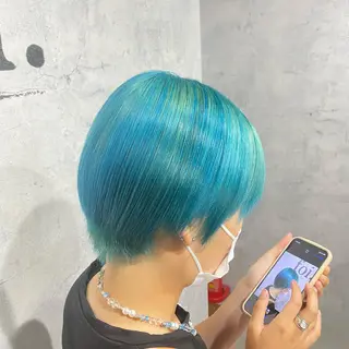 ショート カラー 韓国レイヤー/ 顔周り💕田中将吾のヘアスタイル