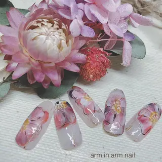 ネイル arm in arm ︎✿Yamamotoのマツエク・マツパデザイン