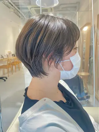 ショート カラー 安永 涼のヘアスタイル