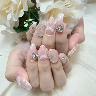 ネイル 🎀nana🫧 ワンホンネイル🎀のネイルデザイン