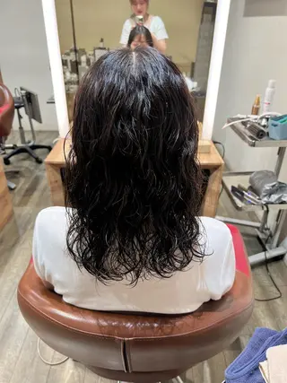 ミディアム パーマ 透明感カラー/ボブ/ 瀬島せりかのヘアスタイル