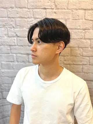 ミディアム パーマ メンズ 【メンズカット】 黒田美穂のヘアスタイル