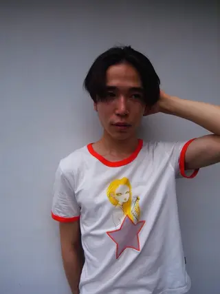 ミディアム パーマ メンズ パーマ/藤沢 湘南/HYOのヘアスタイル