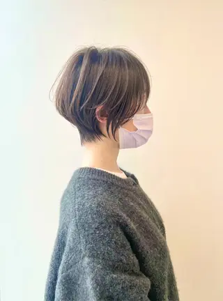 ショート カラー ⭐️小顔ショート⭐️ 大鷲拓海のヘアスタイル