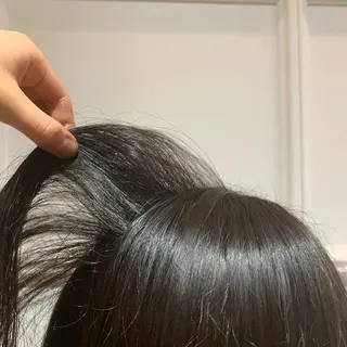 ロング カラー 髪質改善カラー&TR 縮毛矯正/弱酸性矯正のヘアスタイル