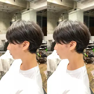 ショート レイヤー特化/小顔顔 周り/セノ/表参道のヘアスタイル