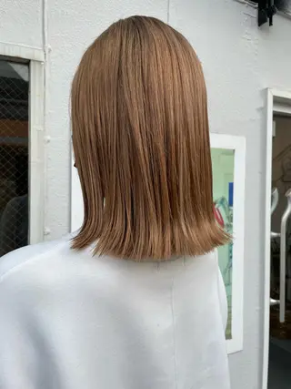 ミディアム カラー 平 ちひろのヘアスタイル