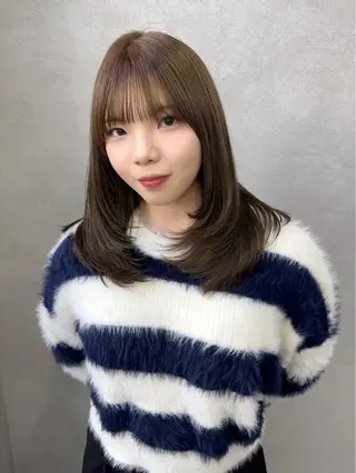 セミロング 【韓国ヘア ×髪質改善】内田のヘアスタイル